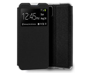 SAMSUNG A125 Funda tipo libro c/ ventana Negro Galaxy A12
