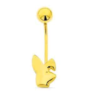 18K PIERCING DE OMBLIGO CONEJO