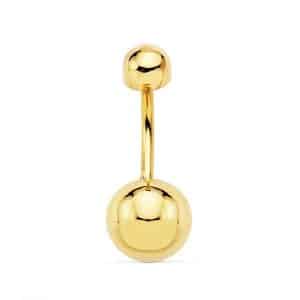 18K PIERCING OMBLIGO BOLA 8 MM