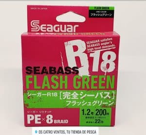 SEAGUAR SEABASS R18 PE 1.2 0,18MM 22LB 200M