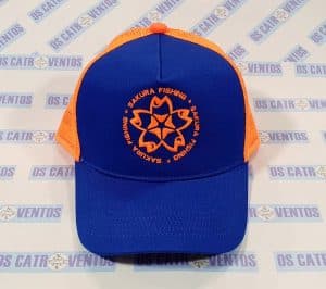 GORRA SAKURA AZUL/NARANJA