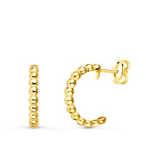 18K AROS ORO AMARILLO ABIERTOS