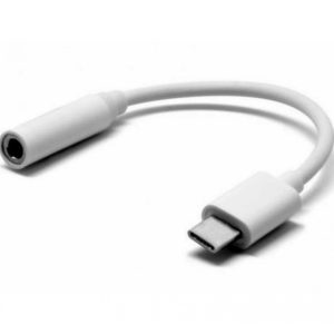 ADAPTADOR USB tipo C macho -> jack 3.5 hembra blanco AHFT-3.5
