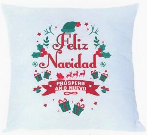 COJÍN FELÍZ NAVIDAD Y PRÓSPERO AÑO NUEVO