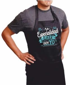 DELANTAL NEGRO LA ESPECIALIDAD DE LA CASA SOY YO
