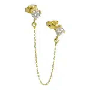 Pendientes con cadena y garras
