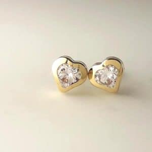 Pendientes Eles niña corazón