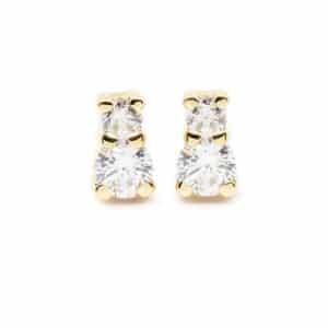 Pendientes de Oro con Circonitas