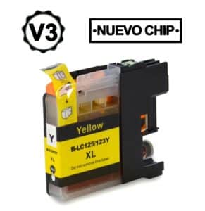 BROTHER Cartucho tinta compatible LC125XL Amarillo