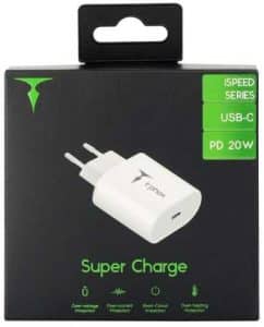 T-PHOX iSPEED Base de carga tipo-C PD20W 3.0A Blanco