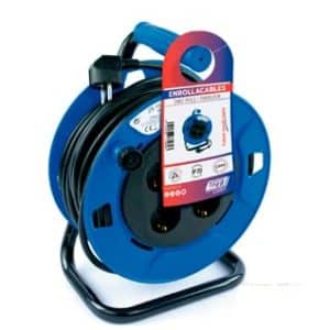 Enrollacables extensible tayg  3 bases  25 metros 3000w