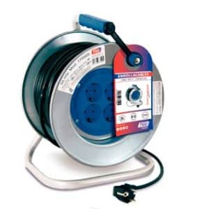 Enrollacables extensible tayg 4 bases  25 metros 3500w