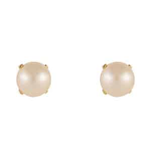 pendientes perla cultivada 5mm