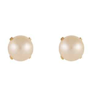 pendientes perla cultivada 6mm