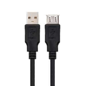 NANOCABLE Extension prolongador negro usb 2.0 1.8 mts 10.01.0203-BK