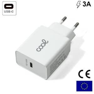 COOL D-013 Adaptador de red tipoC PDCharger 5V/2.4A 9V/2A 12V/1.5A bco