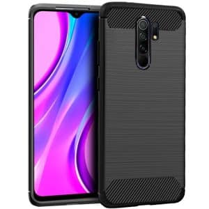 XIAOMI Redmi 9 Funda TPU fibra carbon negro