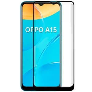 OPPO A15 Cristal templado 4D Negro A15s