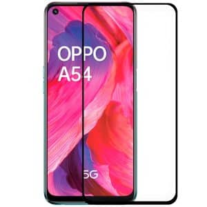 OPPO A54 5G Cristal templado 4D Negro A74 5G