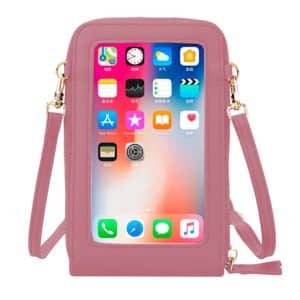 COOL Bag Premium Funda universal 6.5" con bolsillos y correas rosa
