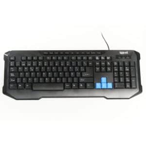 IGGUAL CK-4Blue-116T Teclado multimedia USB 1.4m Negro/Azul IGG317495