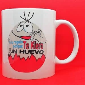 TAZA TE QUIERO UN HUEVO