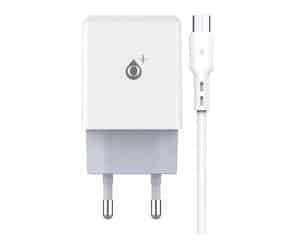 ONE PLUS A6197 Adaptador 2xUSB 2.4A + cable micro usb blanco 2002131