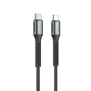 QCHARX Prague Cable tipo C a tipo C 60W 1mts aleacion alum QCHPRA460