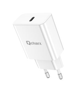 QCHARX Chronos Adaptador corriente tipo C PD 20W blanco QCHCHR