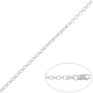 CADENA PLATA 925MM ROLOT