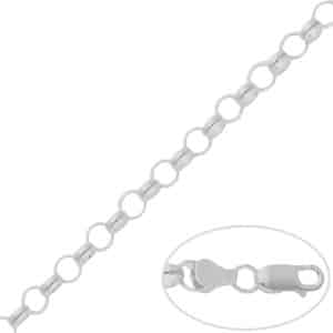 CADENA PLATA 925MM ROLOT