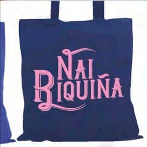 BOLSA DE TELA NAI RIQUIÑA COLOR MARINO
