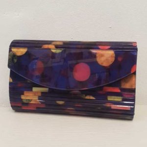 Bolso de Fiesta Baguette Nacar Azulón