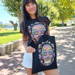 BOLSA DE TELA CALAVERA