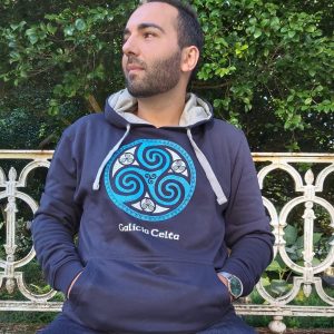 SUDADERA UNISEX TRISKEL AZUL