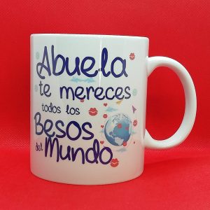 TAZA ABUELA BESOS