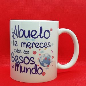 TAZA ABUELO BESOS
