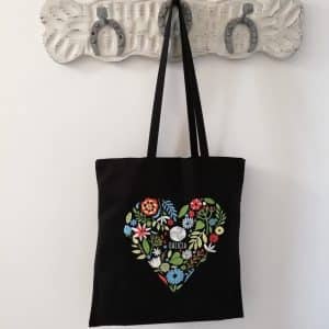 BOLSA DE TELA CORAZÓN