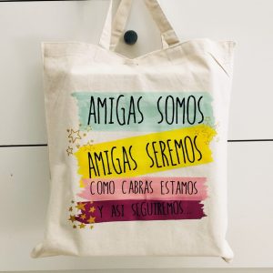 Bolsa de tela Amigas somos