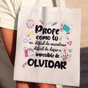 Bolsa de tela Profes como tú
