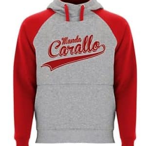 SUDADERA ROJA MANDA CARALLO