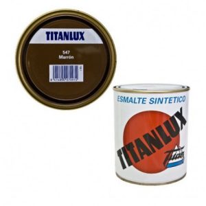 TITANLUX ESMALTE SINTÉTICO MARRON 750ml
