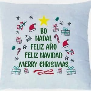 COJÍN FELÍZ NAVIDAD BO NADAL