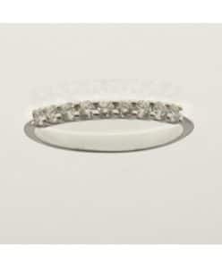 ANILLO CINQUILLO DE ORO BLANCO