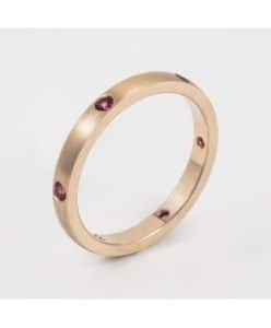 Anillo Colors oro rojo con 6 t