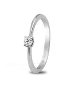 Anillo de compromiso con 1 diamante talla brillante 0.10ct (74B0005)