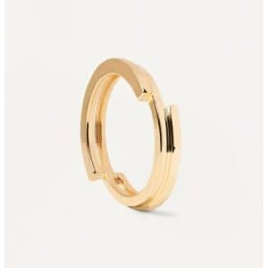 ANILLO DE PLATA BAÑADA EN ORO