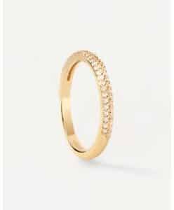 ANILLO DE PLATA BAÑADO EN ORO