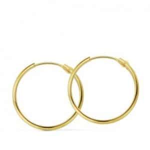AROS DE ORO 1/2 CAÑA LISOS