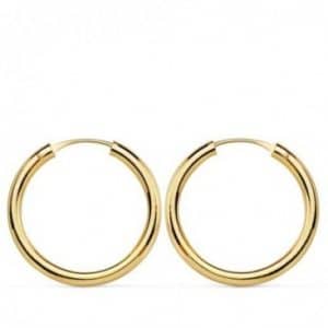 AROS DE ORO REDONDOS LISOS